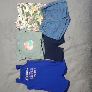 Bundle of baby girl's clothing